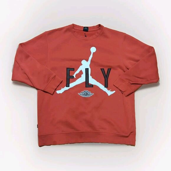 Air Jordan Crewneck Sweatshirt Mens Large Jumpman Fly Logo Basketball - Picture 1 of 11